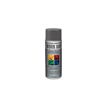 Krylon Industrial Work Day Enamel Paint Dark Gray, Size: 16 oz, Net Wt: 10 oz A04420000